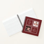 優パーソナライズされたしい二つの写真テンプレート ノートブック (内部)