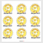 優パーソナライズされたれた食品先生報酬シール シール (シート)