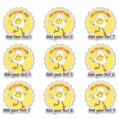 優パーソナライズされたれた食品先生報酬シール シール (正面)