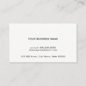 優フェミニンしいプロフェッショナル女性の愛 – ハート 名刺 (裏面)