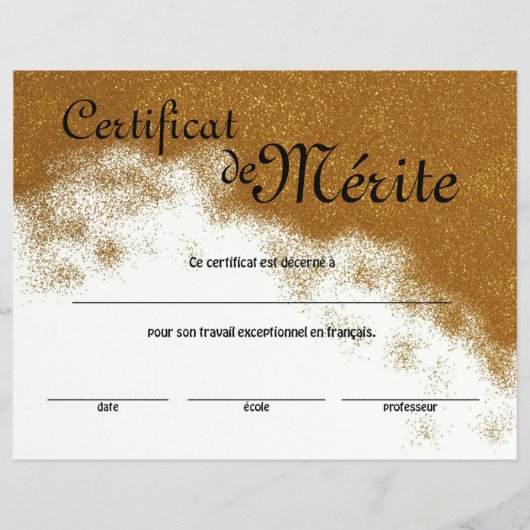 優フランスの先性証明書の種類 チラシ (正面)