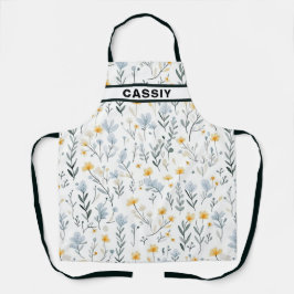 優ミニマルしいカラフルガーデンワイルドフラワー子供部屋 エプロン
