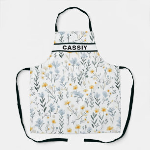 優ミニマルしいカラフルガーデンワイルドフラワー子供部屋 エプロン