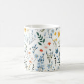 優ミニマルしいカラフルガーデンワイルドフラワー子供部屋 コーヒーマグカップ (中央)