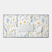 優ミニマルしいカラフルガーデンワイルドフラワー子供部屋 デスクマット (キーボード&マウス)