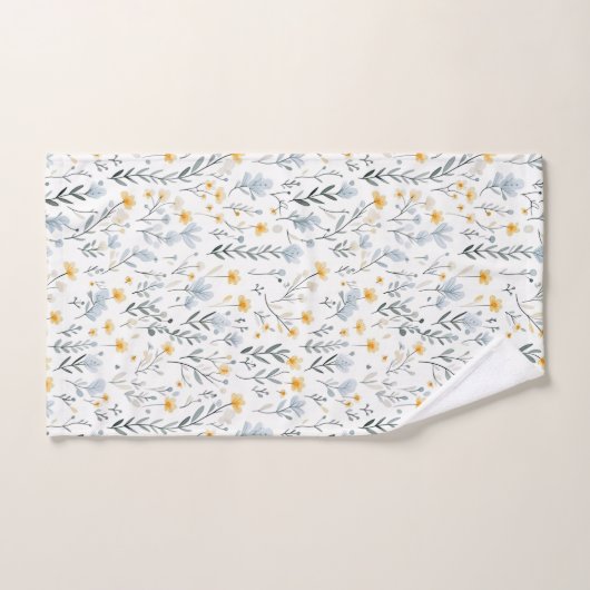 優ミニマルしいカラフルガーデンワイルドフラワー子供部屋 バスタオルセット (ハンドタオル)