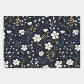 優ミニマルしいカラフルガーデンワイルドフラワー子供部屋 ラッピングペーパーシート (正面3)