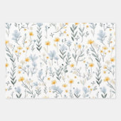 優ミニマルしいカラフルガーデンワイルドフラワー子供部屋 ラッピングペーパーシート (正面)