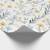 優ミニマルしいカラフルガーデンワイルドフラワー子供部屋 ラッピングペーパー (角)