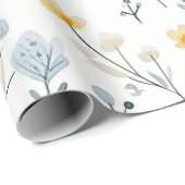 優ミニマルしいカラフルガーデンワイルドフラワー子供部屋 ラッピングペーパー (ロールコーナー)