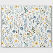 優ミニマルしいカラフルガーデンワイルドフラワー子供部屋 ラッピングペーパー (フラット)