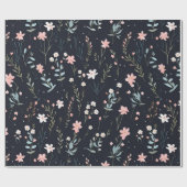 優ミニマルしいカラフルガーデンワイルドフラワー子供部屋 ラッピングペーパー (フラット)