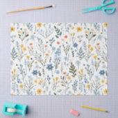 優ミニマルしいカラフルガーデンワイルドフラワー子供部屋 薄葉紙 (クラフト)