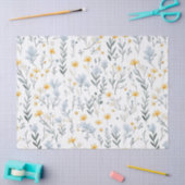 優ミニマルしいカラフルガーデンワイルドフラワー子供部屋 薄葉紙 (クラフト)