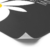 優モダンしさ問題引用文デイジー灰色と白 ポスター (角)