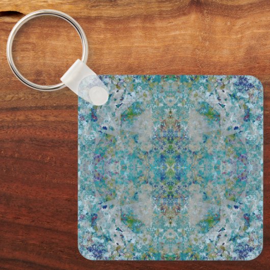 優ユニークモダンれた抽象芸術デザイン キーホルダー (正面)