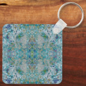 優ユニークモダンれた抽象芸術デザイン キーホルダー (裏面)