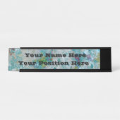 優ユニークモダンれた抽象芸術デザイン デスクネームプレート (正面)