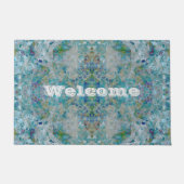 優ユニークモダンれた抽象芸術デザイン ドアマット (正面)