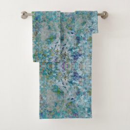 優ユニークモダンれた抽象芸術デザイン バスタオルセット