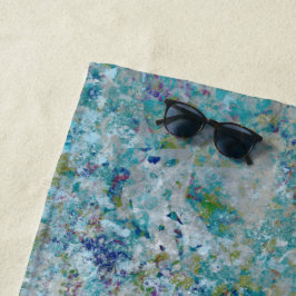 優ユニークモダンれた抽象芸術デザイン ビーチタオル