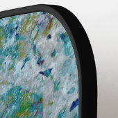 優ユニークモダンれた抽象芸術デザイン ピックルボールラケット (左詳細)