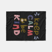 優保しく落ち着いて フリースブランケット (正面(横))