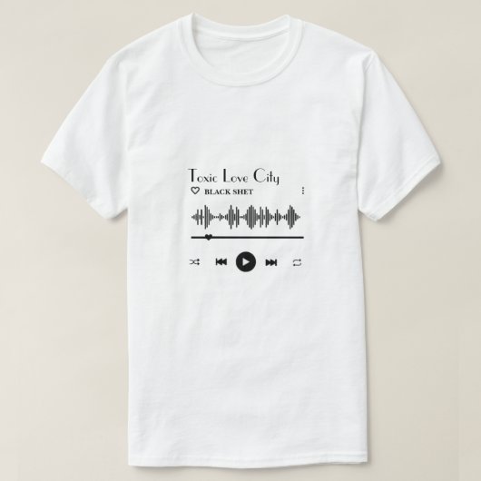 優先する音楽の追加 Tシャツ (デザイン正面)