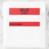 優先代名詞ステッカー 長方形シール (バッグ)