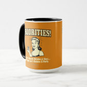 優先順位:クラスを常に取り戻すことができる マグカップ (正面左)