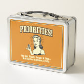 優先順位：クラスを常に取り戻すことができる メタルランチボックス (裏面)