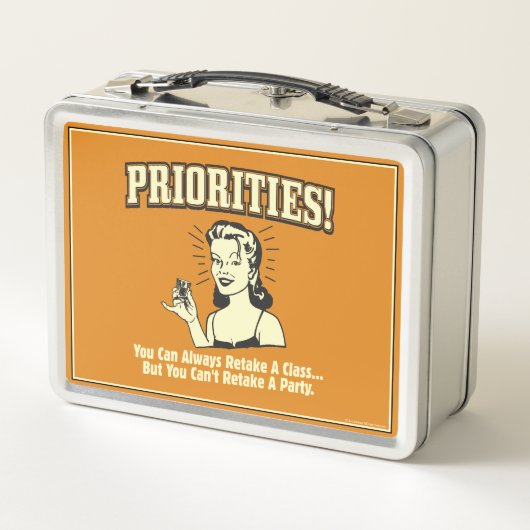 優先順位：クラスを常に取り戻すことができる メタルランチボックス (裏面)