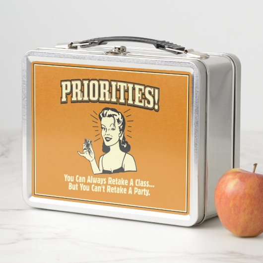 優先順位:クラスを常に取り戻すことができる メタルランチボックス (インサイチュ)