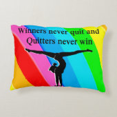 優勝した体操選手 アクセントクッション (裏面)