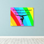 優勝した体操選手 キャンバスプリント (インサイチュ (ウッドフロア))