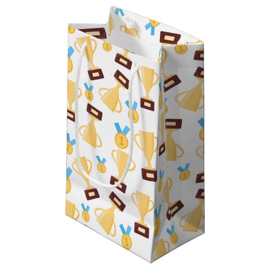 優勝カッコいいトロフィー  スモールペーパーバッグ (正面アングル)