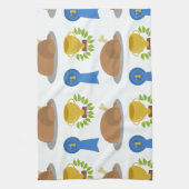 優勝者チキンディナーパターン キッチンタオル (縦)