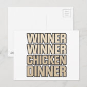 優勝者チキンディナー ポストカード (正面/裏面)
