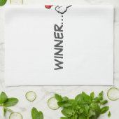 「優勝者ディナー」オリンポスの努力をグリル キッチンタオル (折り畳み)