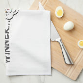 「優勝者ディナー」オリンポスの努力をグリル キッチンタオル (四つ折り)