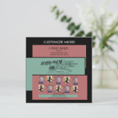 優勝者 Jamie & Poppy の Classic Round Sticker 招待状 (スタンド正面)