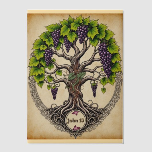 優勢で繁栄する ベラム紙招待状 (正面)