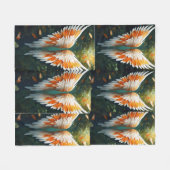 『優勢ブランケットの翼』 フリースブランケット (正面(横))