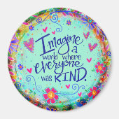 優想像しい世界の感光かわいらしフローラ マグネット (正面)