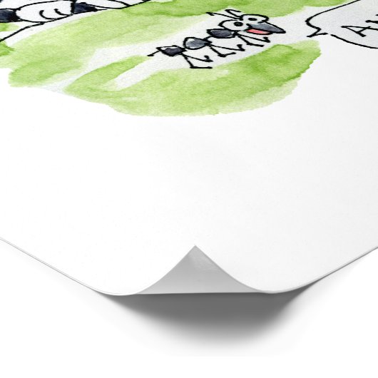 優感じれた動物のポスター ポスター (角)