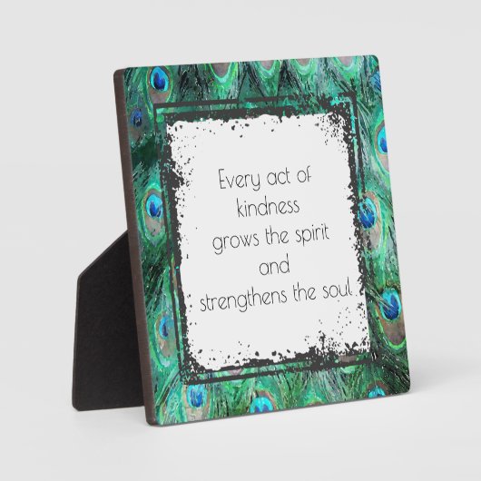 優感動的情と魂に対する引用文 フォトプラーク (正面)