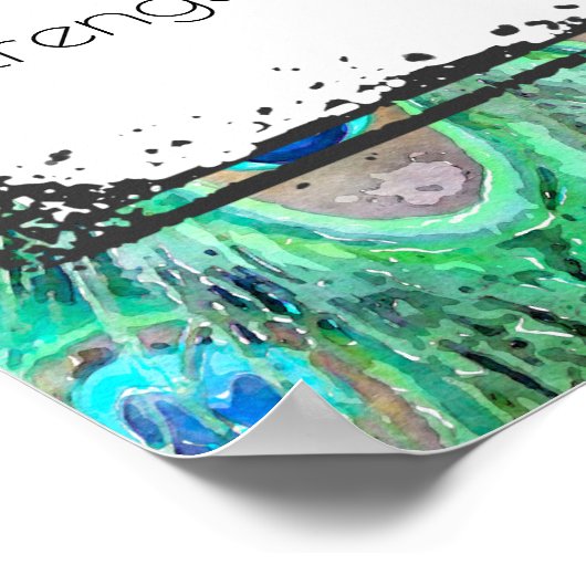 優感動的情と魂に対する引用文 ポスター (角)