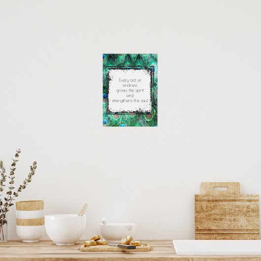 優感動的情と魂に対する引用文 ポスター (キッチン)