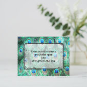 優感動的情と魂に対する引用文 ポストカード (スタンド正面)