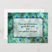 優感動的情と魂に対する引用文 ポストカード (正面/裏面)